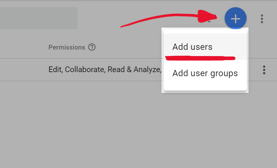 Google Analytics: Add User